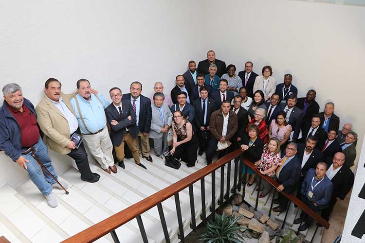 Reunión entre dirigentes en el marco de la XXI Conferencia Regional. Crédito: ACI Américas. Reunión entre dirigentes en el marco de la XXI Conferencia Regional. Crédito: ACI Américas.