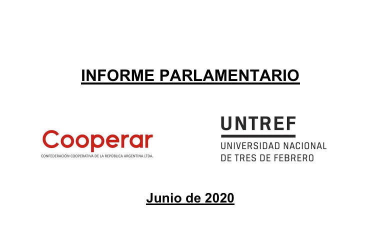 Informe Parlamentario de Cooperar, correspondiente al mes de junio. Crédito: Cooperar Informe Parlamentario de Cooperar, correspondiente al mes de junio. Crédito: Cooperar