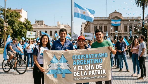 25 de Mayo y cooperativismo: la construcción colectiva como bandera nacional